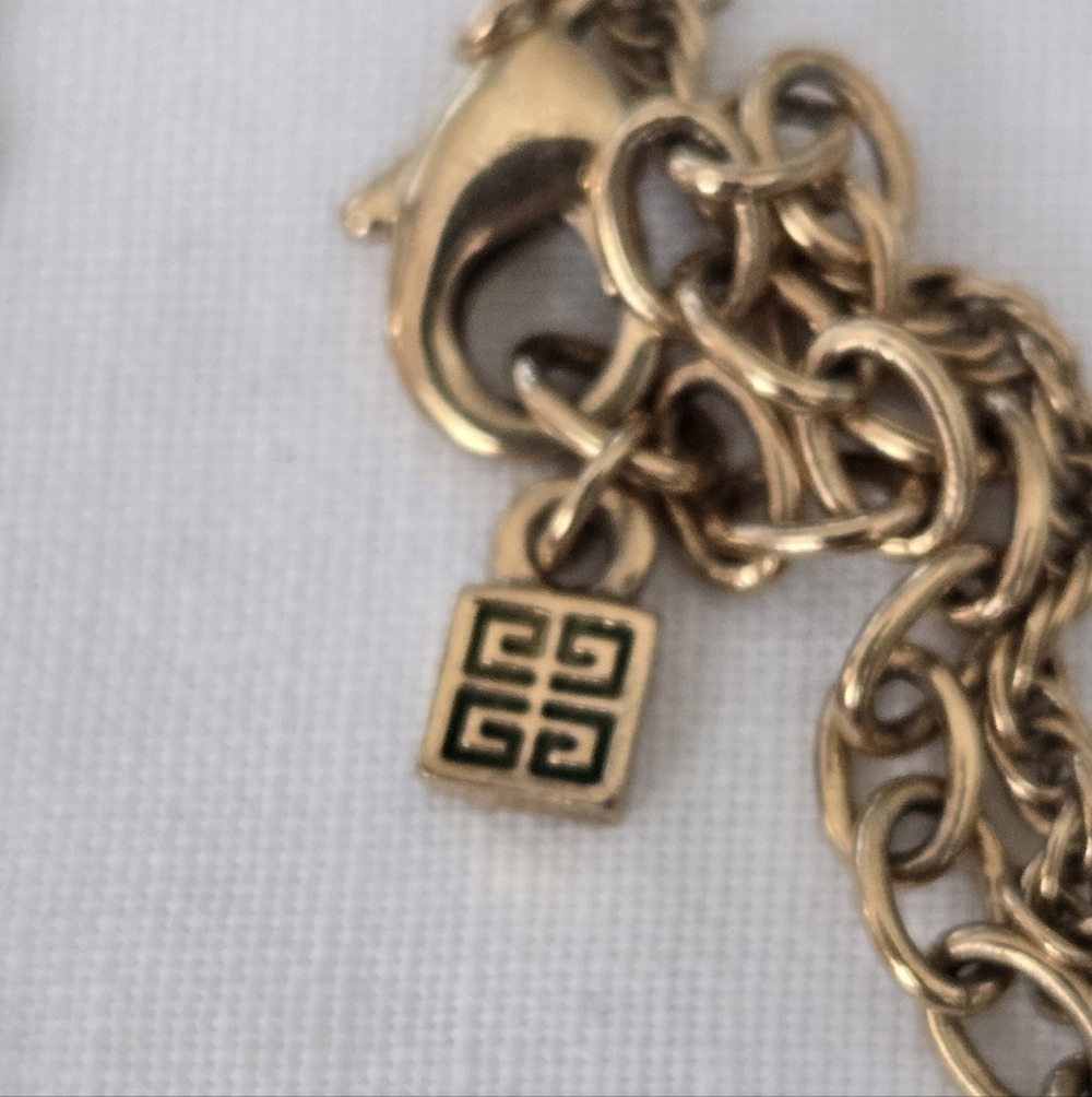 Vtg Givenchy Gold Tone Necklace - Picture 6 of 9